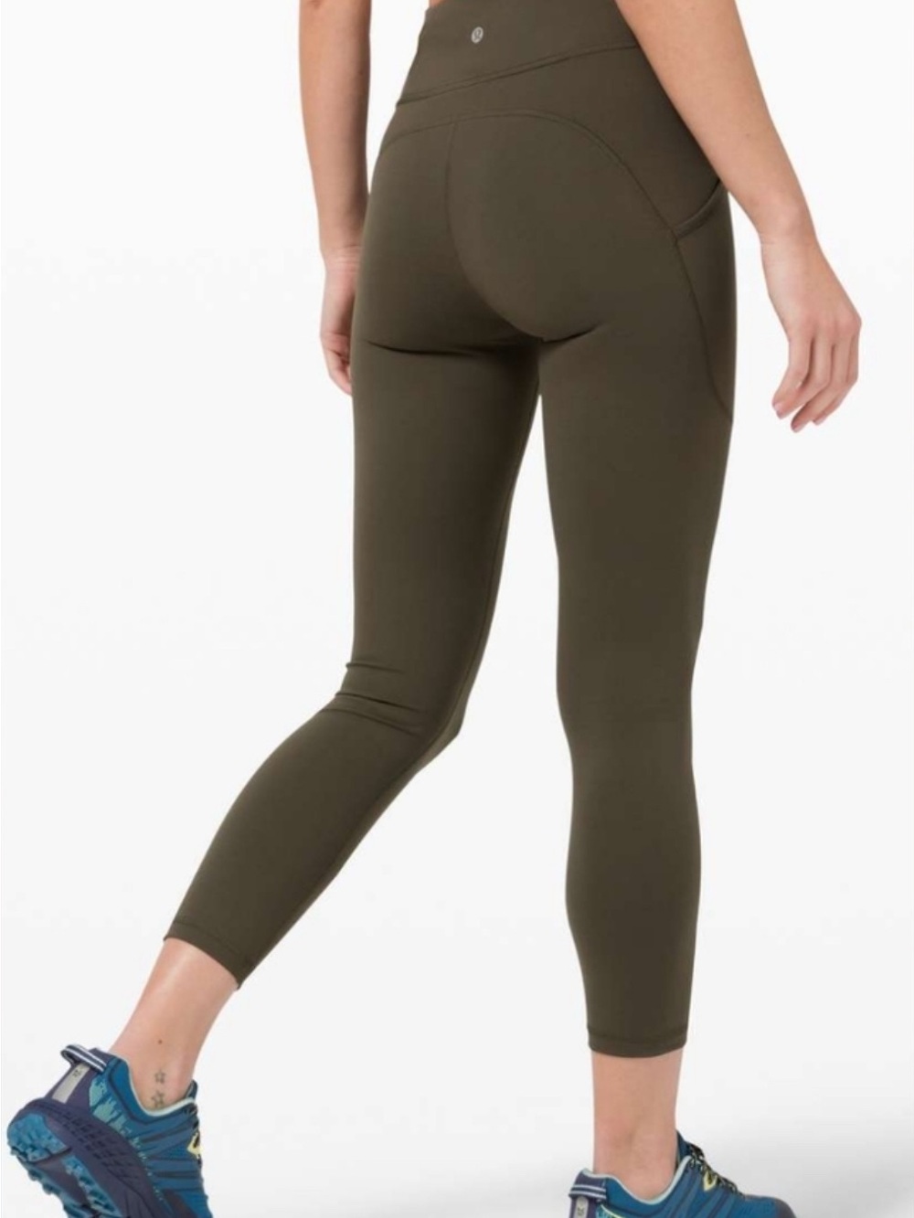 lululemon athletica Olive Green High-Rise 7/8 Leggings